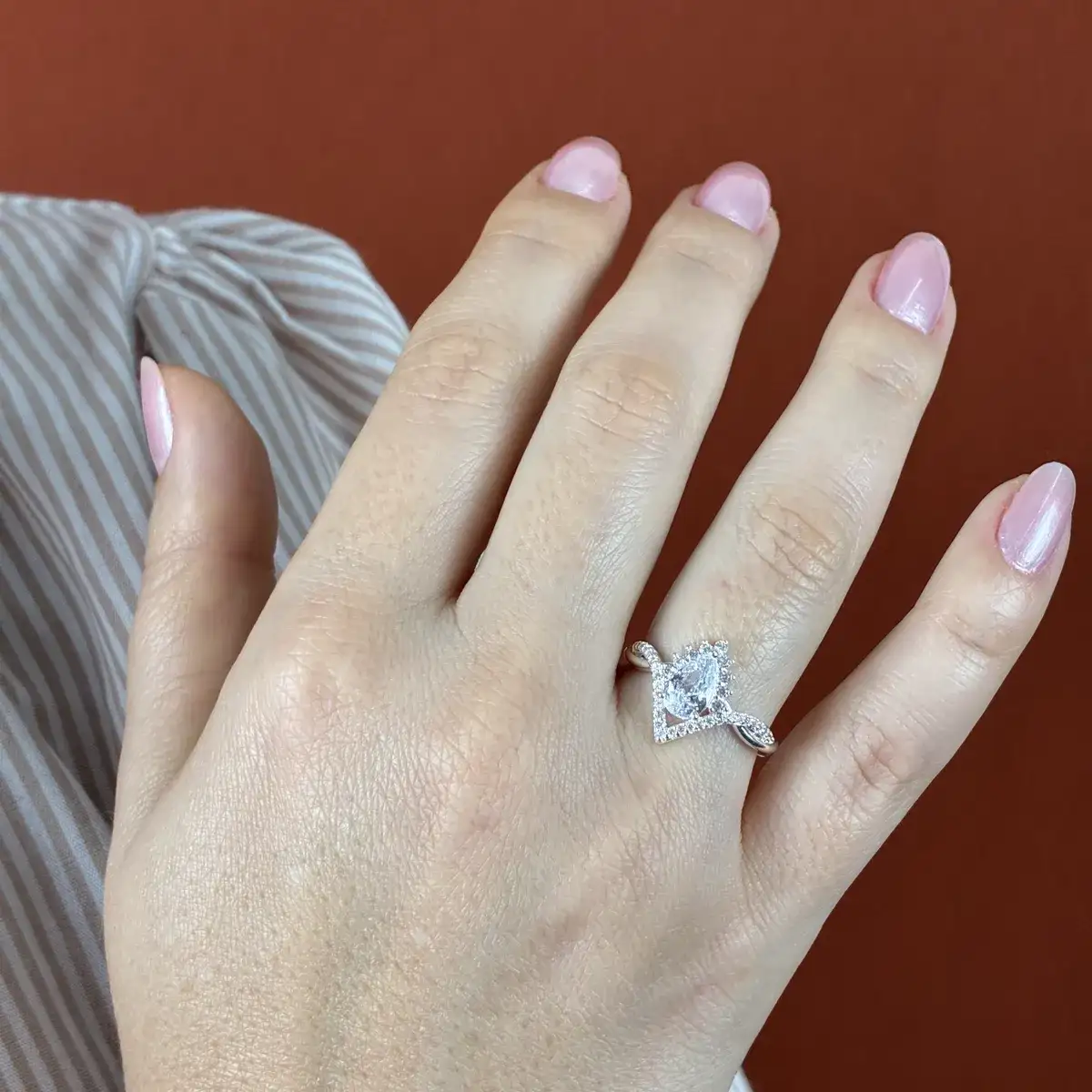 Anel Cravejado Zirconia Navete — semijoia bruta cravejados da Santana Brutos, atacado para lojistas